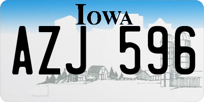 IA license plate AZJ596