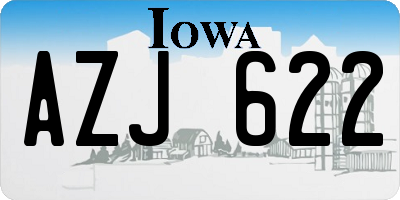 IA license plate AZJ622