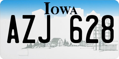 IA license plate AZJ628