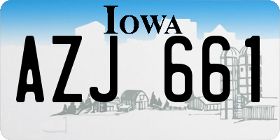 IA license plate AZJ661