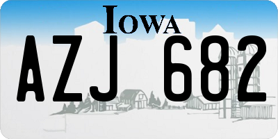 IA license plate AZJ682