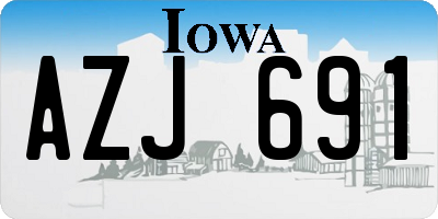 IA license plate AZJ691