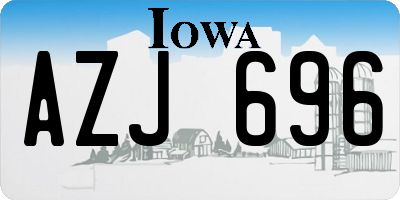 IA license plate AZJ696