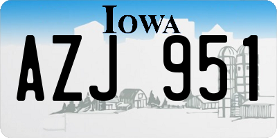 IA license plate AZJ951