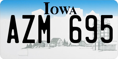 IA license plate AZM695