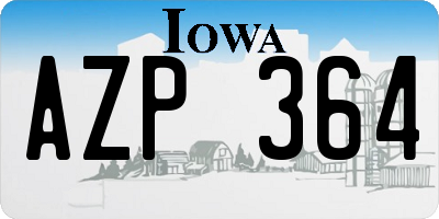 IA license plate AZP364