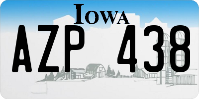 IA license plate AZP438