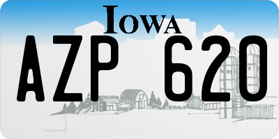 IA license plate AZP620