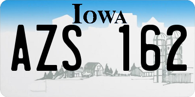 IA license plate AZS162