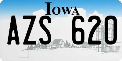 IA license plate AZS620