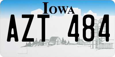 IA license plate AZT484