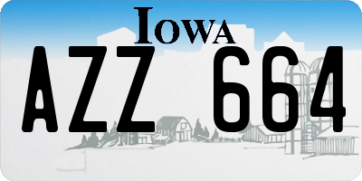 IA license plate AZZ664