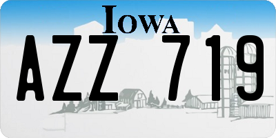 IA license plate AZZ719