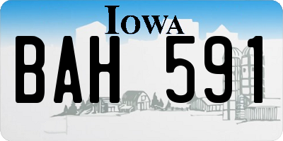 IA license plate BAH591