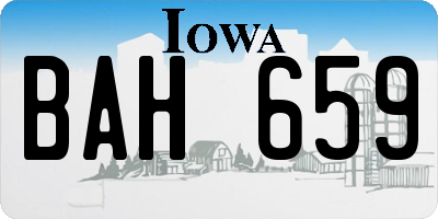 IA license plate BAH659