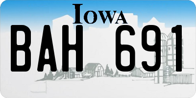 IA license plate BAH691