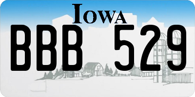 IA license plate BBB529