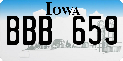 IA license plate BBB659