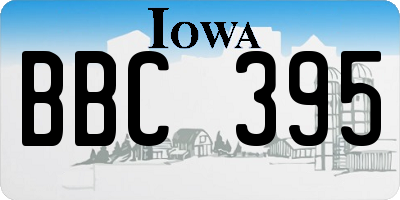 IA license plate BBC395