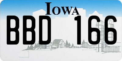 IA license plate BBD166