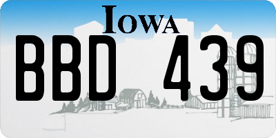 IA license plate BBD439