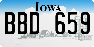 IA license plate BBD659