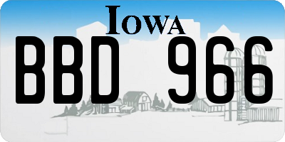 IA license plate BBD966