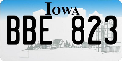 IA license plate BBE823