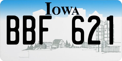 IA license plate BBF621