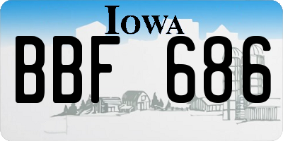 IA license plate BBF686