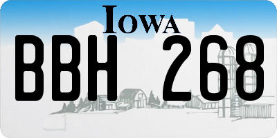 IA license plate BBH268
