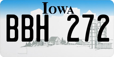 IA license plate BBH272