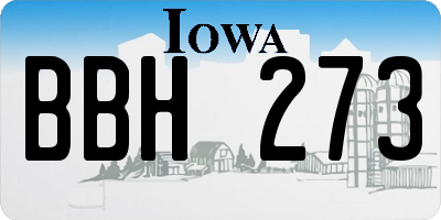 IA license plate BBH273