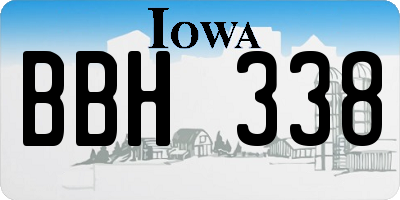 IA license plate BBH338