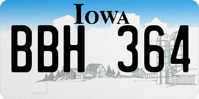 IA license plate BBH364