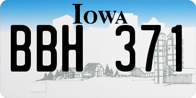IA license plate BBH371