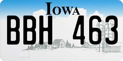 IA license plate BBH463