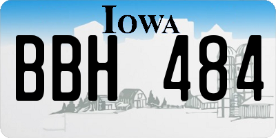 IA license plate BBH484