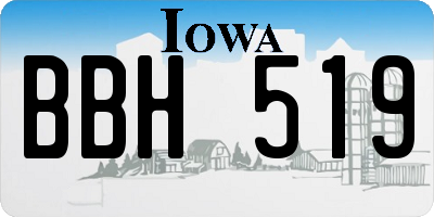 IA license plate BBH519
