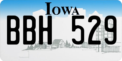 IA license plate BBH529
