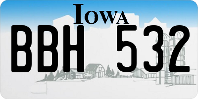 IA license plate BBH532