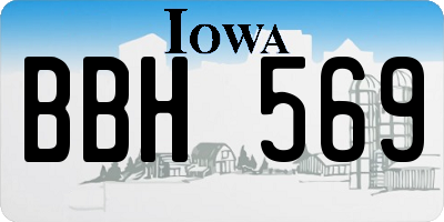 IA license plate BBH569