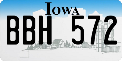 IA license plate BBH572