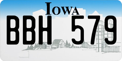 IA license plate BBH579