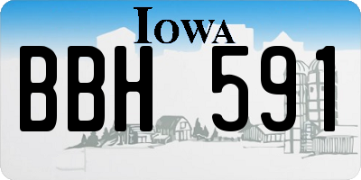 IA license plate BBH591