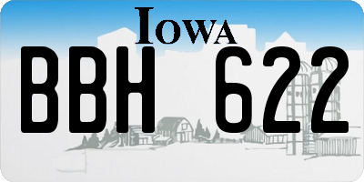 IA license plate BBH622