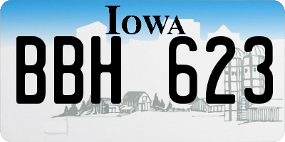 IA license plate BBH623