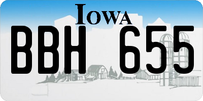 IA license plate BBH655