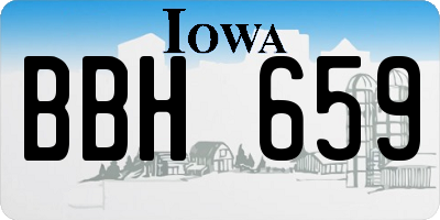 IA license plate BBH659