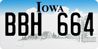 IA license plate BBH664